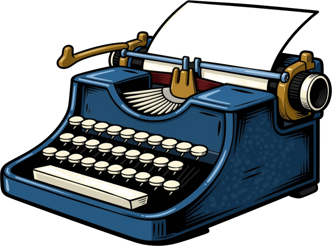 A dark vintage typewriter